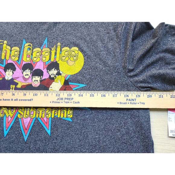 T-SHIRT-BEATLES-YELLOW SUBMARINE-Dark Gray-Graphic-Size LRG - Picture 8 of 11